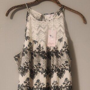 Juniors' Candie's® Sharkbite Hem Lace Tank